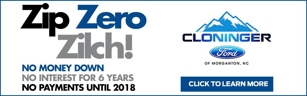 Zip Zero Zilch Sale at Cloninger Ford of Morganton