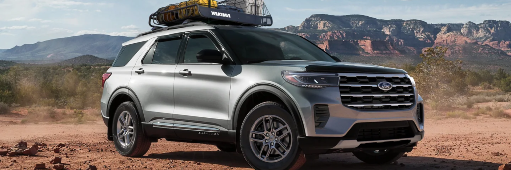 The 2025 Ford Explorer boasts dynamic details and signature lighting that not only elevate its bold appearance but also contribute to its overall functionality. From its distinctive grille design to its aerodynamic contours, every aspect of the Explorer's exterior is meticulously crafted to exude confidence and style. 