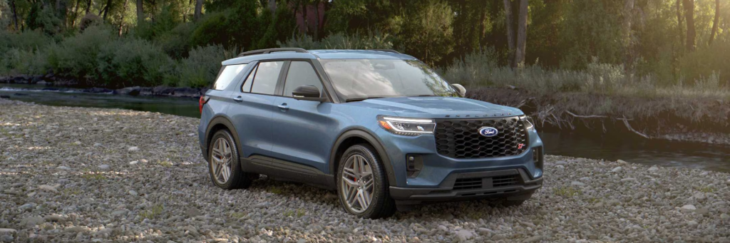 The 2025 Ford Explorer, available at Cloninger Ford of Morganton, represents a revolutionary leap in SUV design, blending versatility, power, and innovation. With a stunning exterior featuring dynamic lines, premium finishes, and a variety of trims including Active, ST-Line, ST, and Platinum, the Explorer exudes sophistication and flair. Its spacious interior accommodates seven passengers comfortably and offers up to 85.3 cubic feet of cargo space, making it perfect for any adventure. 