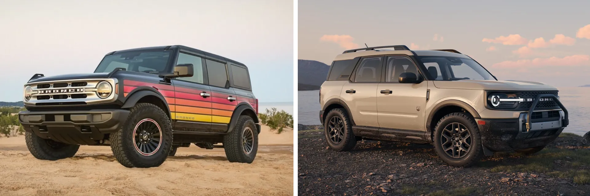 2025 Ford Bronco vs 2025 Ford Bronco Sport