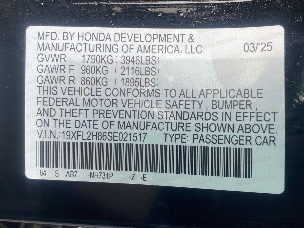 2025 Honda Civic Sport