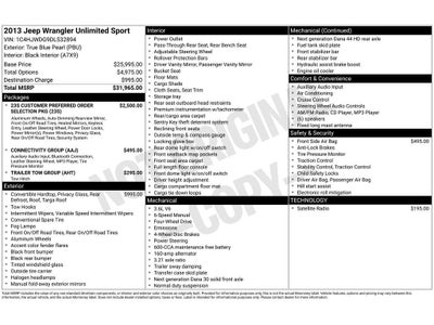 2013 Jeep Wrangler Unlimited Sport