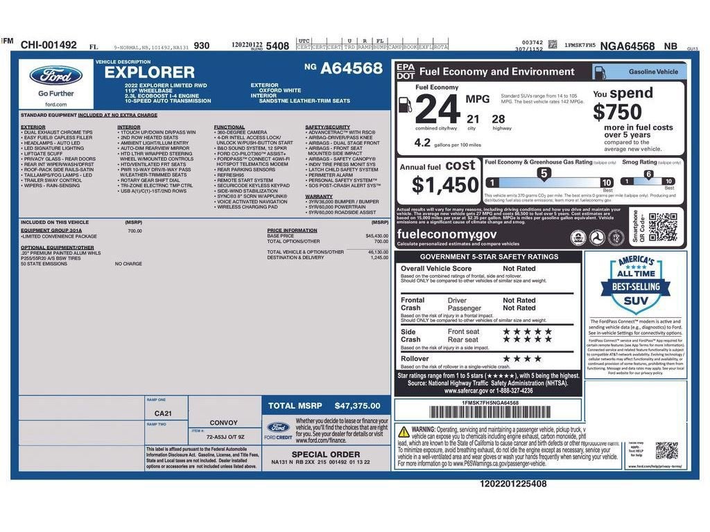 2022 Ford Explorer Limited