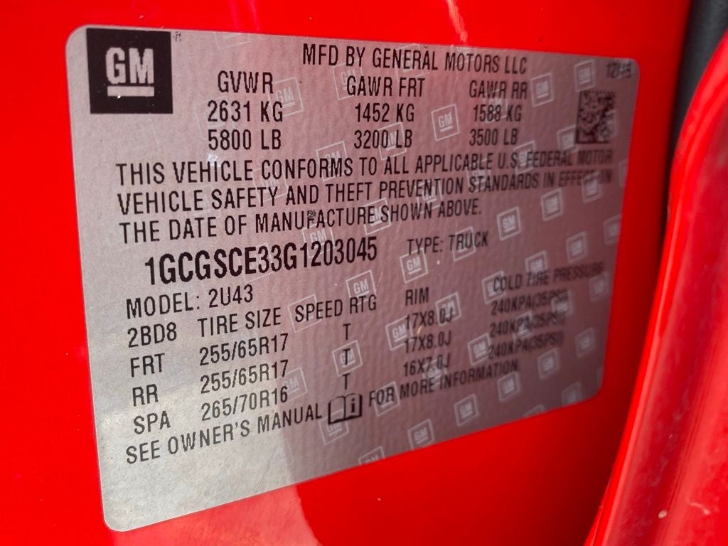 2016 Chevrolet Colorado LT