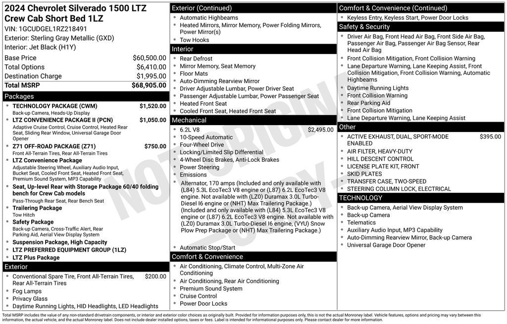 2024 Chevrolet Silverado 1500 LTZ