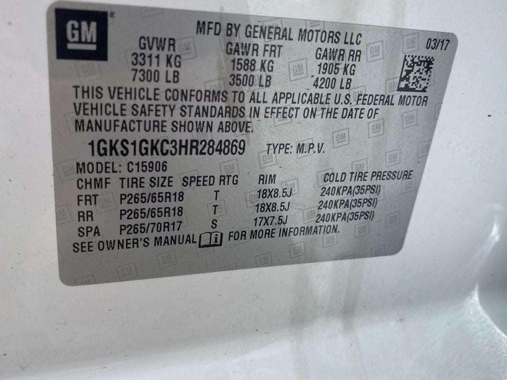2017 GMC Yukon XL SLT