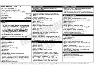 2009 Chevrolet Tahoe LT w/2LT