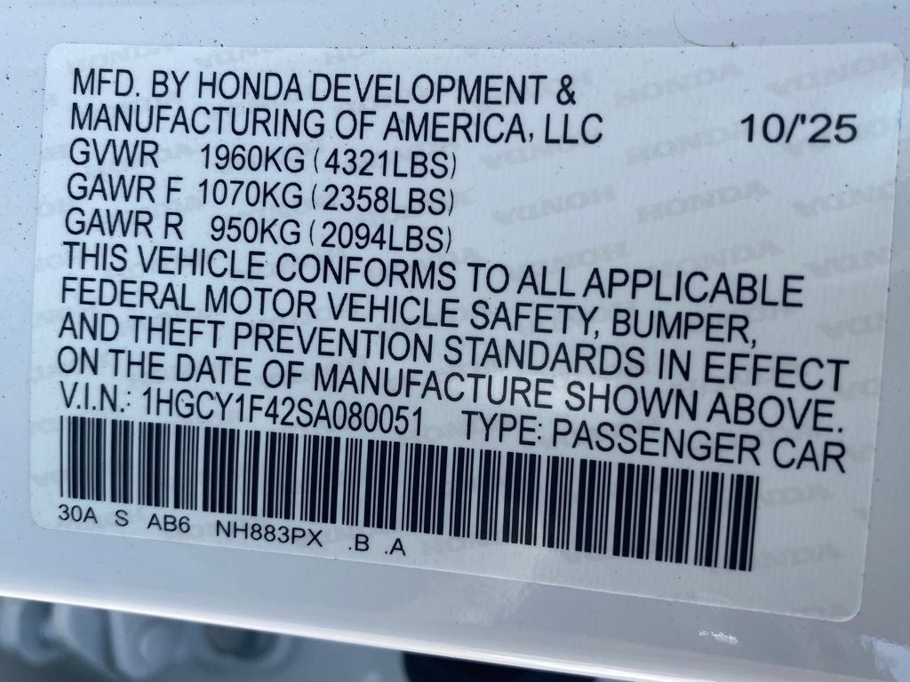 2025 Honda Accord SE