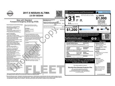 2017 Nissan Altima 2.5 SV