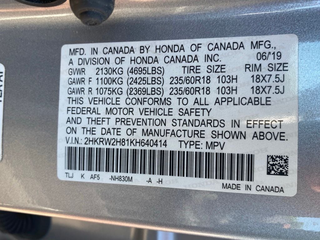 2019 Honda CR-V EX-L