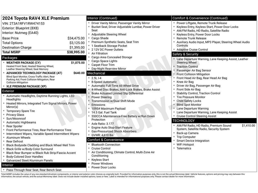2024 Toyota RAV4 XLE Premium
