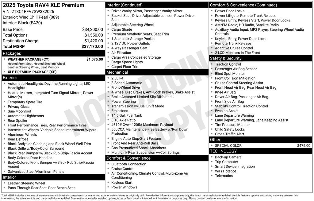 2025 Toyota RAV4 XLE Premium
