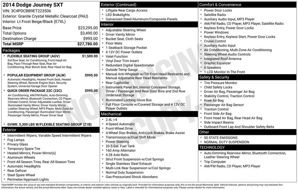 2014 Dodge Journey SXT