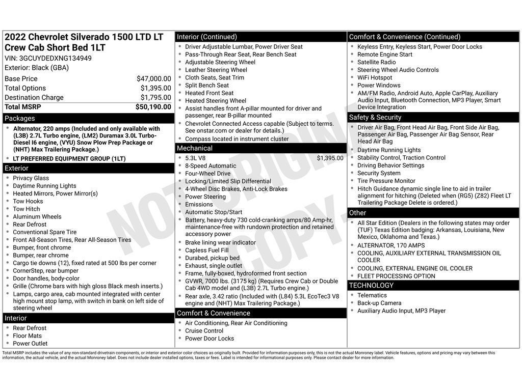 2022 Chevrolet Silverado LT