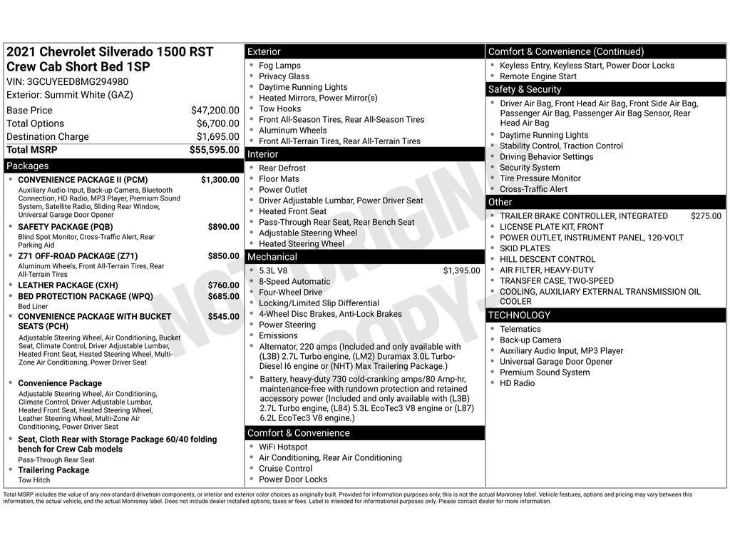 2021 Chevrolet Silverado RST