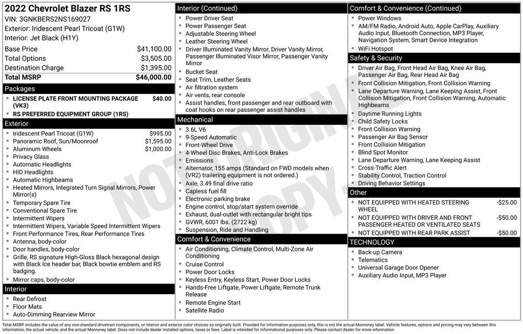 2022 Chevrolet Blazer RS