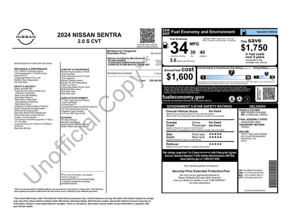 2024 Nissan Sentra S