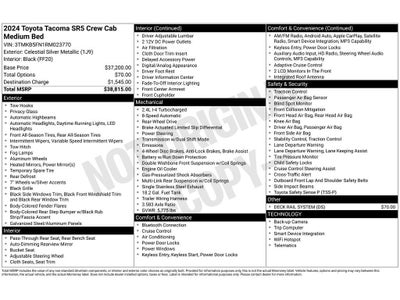 2024 Toyota Tacoma SR5