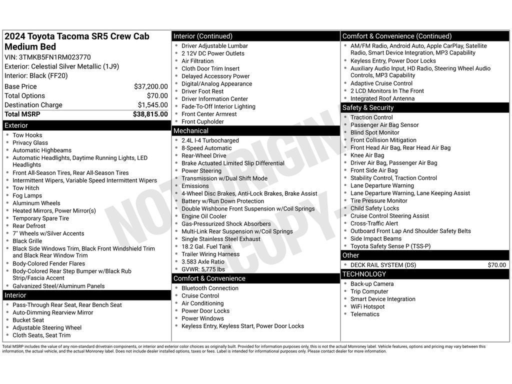 2024 Toyota Tacoma SR5