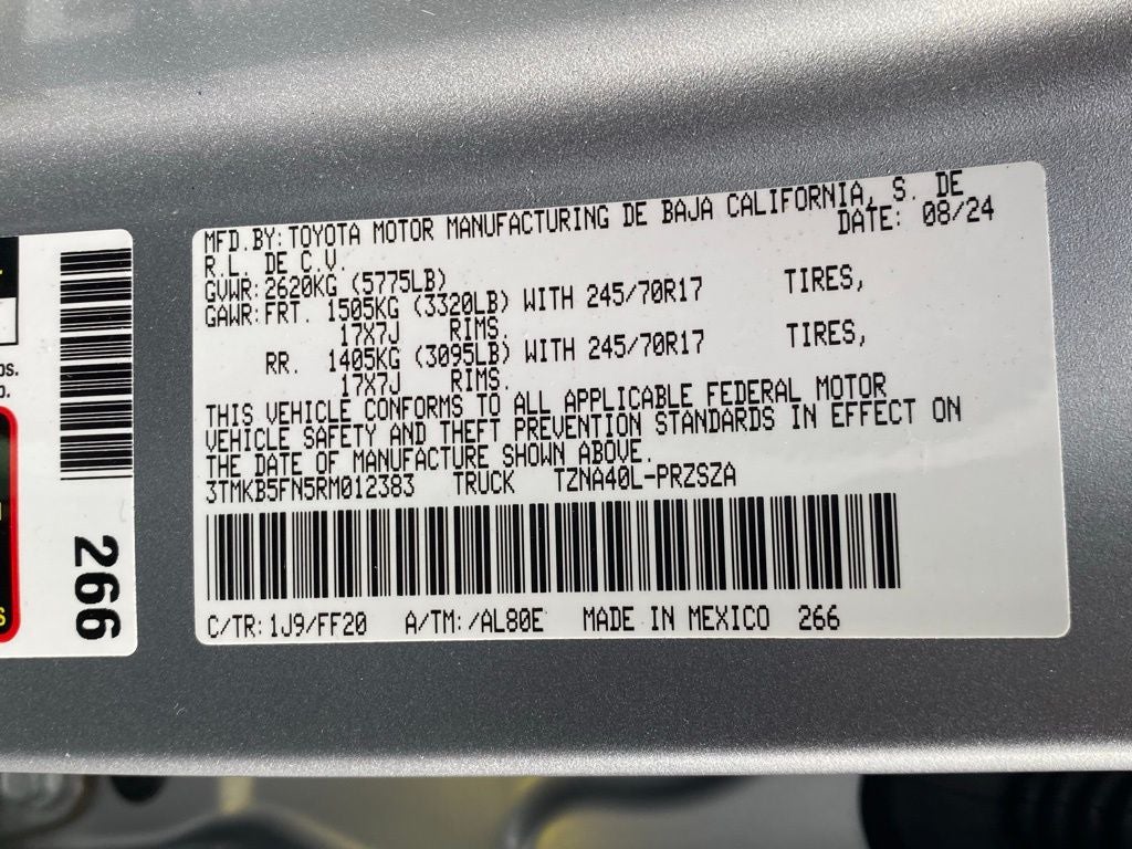 2024 Toyota Tacoma SR5