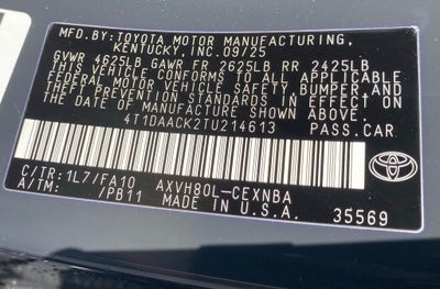 2026 Toyota Camry LE