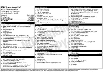 2021 Toyota Camry XSE