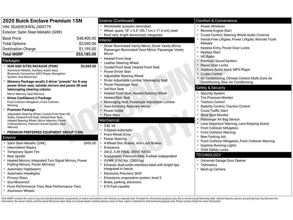 2020 Buick Enclave Premium