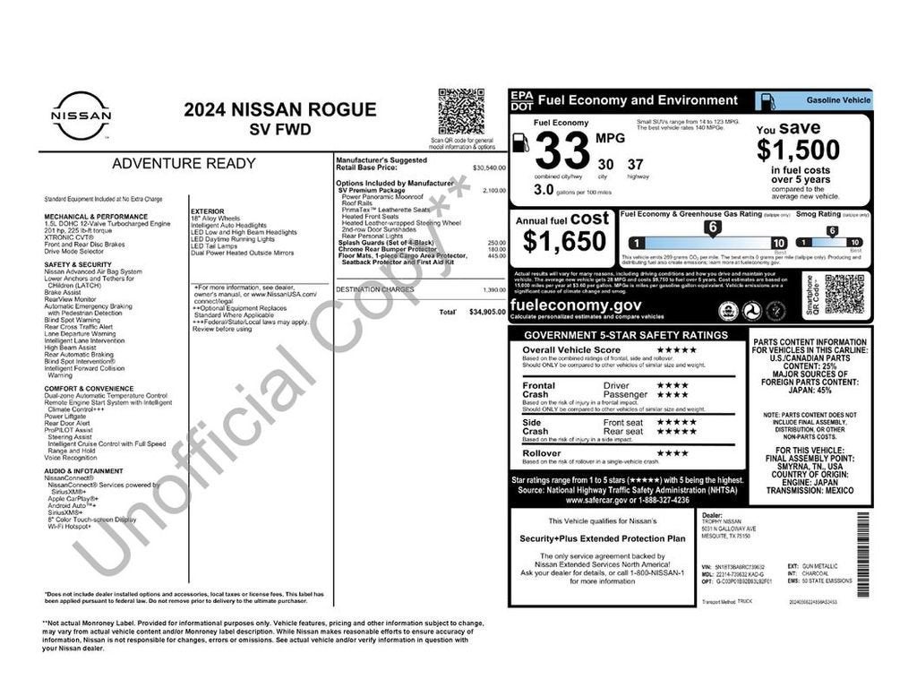 2024 Nissan Rogue SV