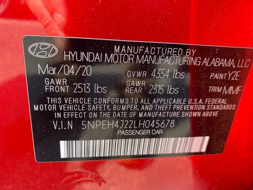 2020 Hyundai Sonata Limited