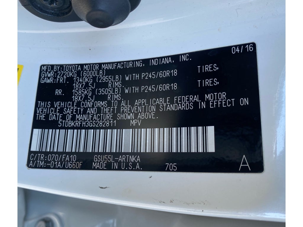 2016 Toyota Highlander LE Plus