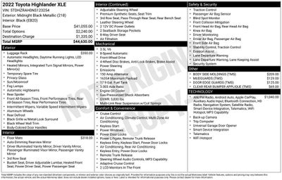 2022 Toyota Highlander XLE