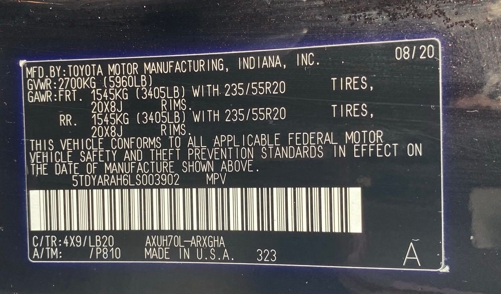 2020 Toyota Highlander Hybrid Limited