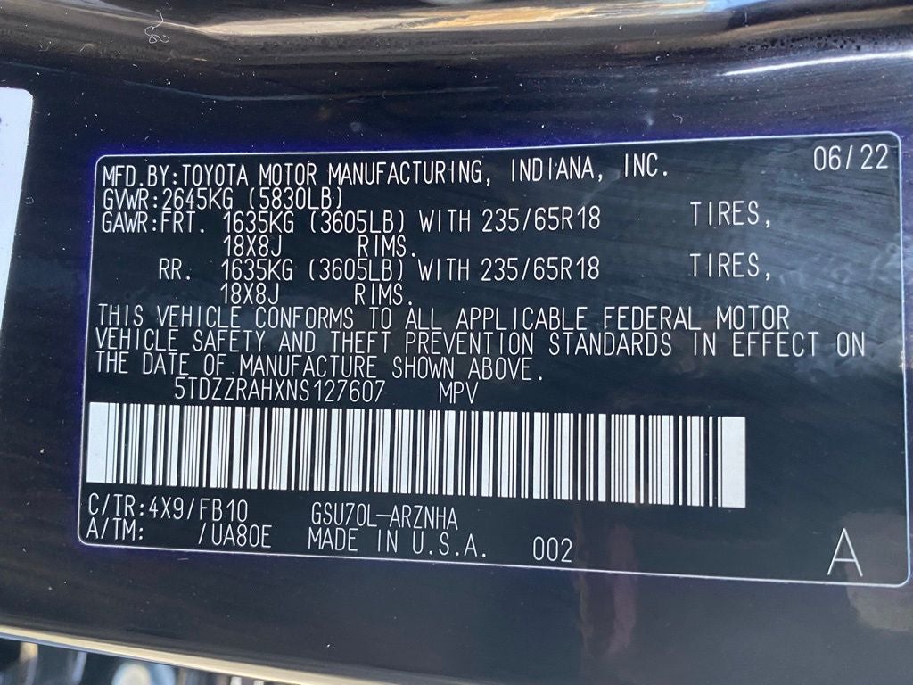 2022 Toyota Highlander LE