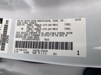 2025 Toyota Tundra SR5