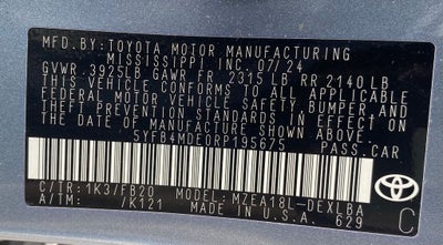 2024 Toyota Corolla LE