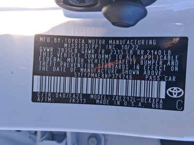 2022 Toyota Corolla XLE