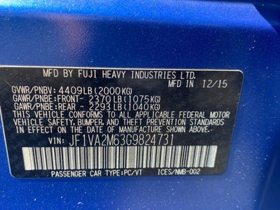 2016 Subaru WRX STI Base