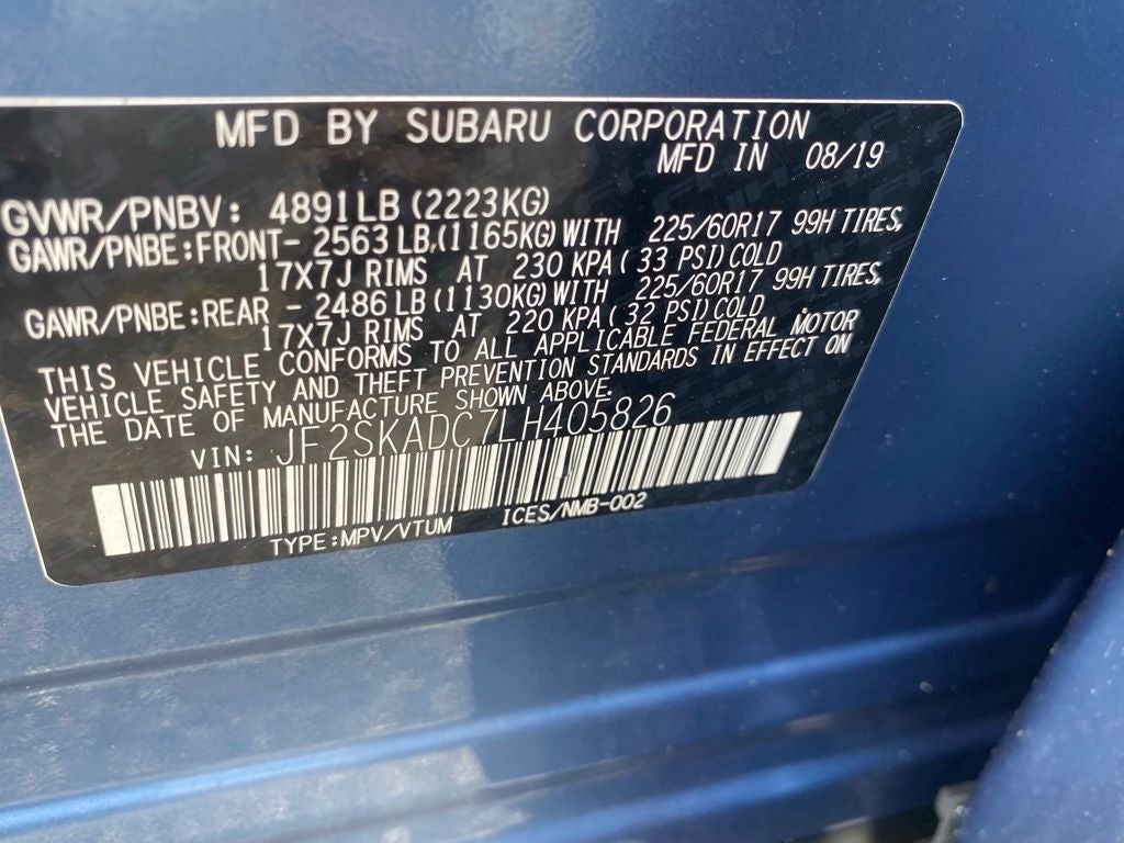 2020 Subaru Forester Base