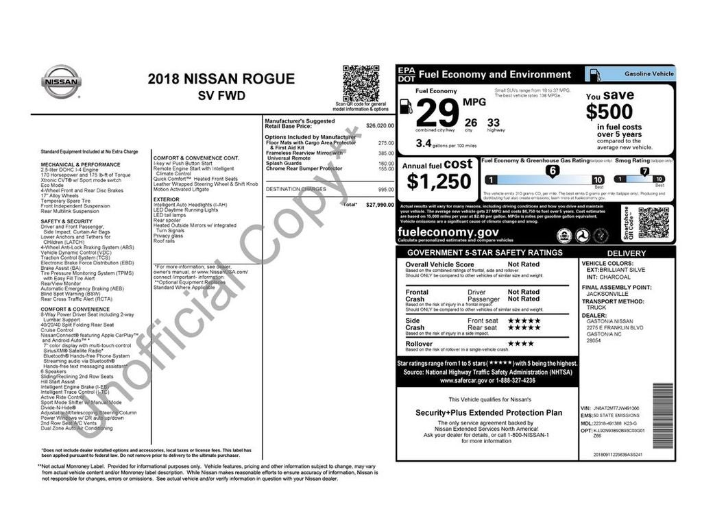 2018 Nissan Rogue SV
