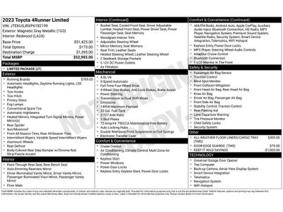 2023 Toyota 4Runner Limited