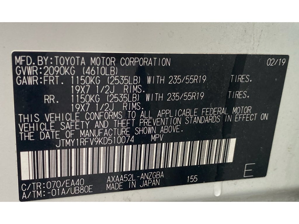 2019 Toyota RAV4 Limited