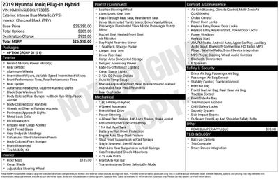 2019 Hyundai Ioniq Plug-In Hybrid Base