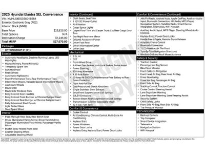 2025 Hyundai Elantra SEL Convenience