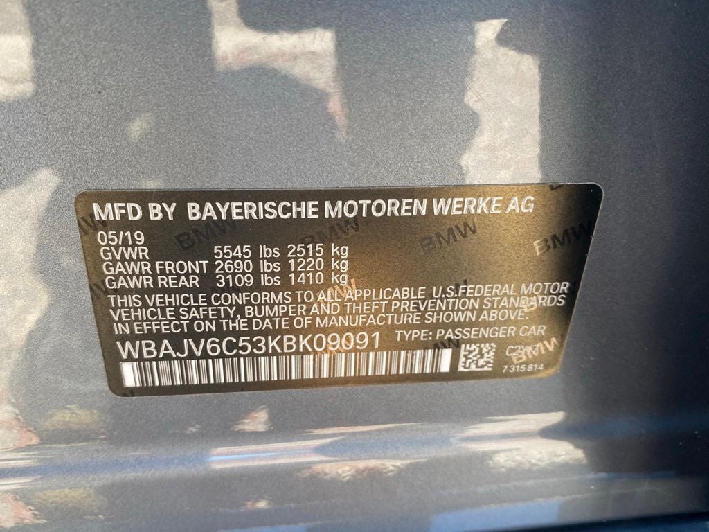 2019 BMW 6 Series 640 Gran Turismo i xDrive