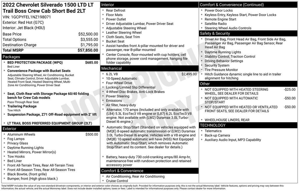 2022 Chevrolet Silverado 1500 LTD LT Trail Boss