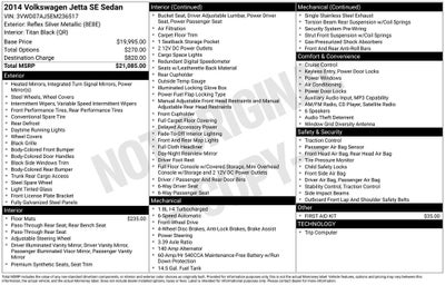 2014 Volkswagen Jetta 1.8T SE