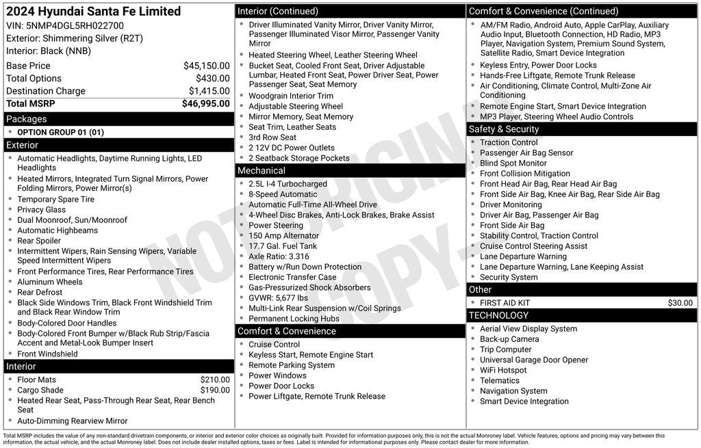 2024 Hyundai Santa Fe Limited