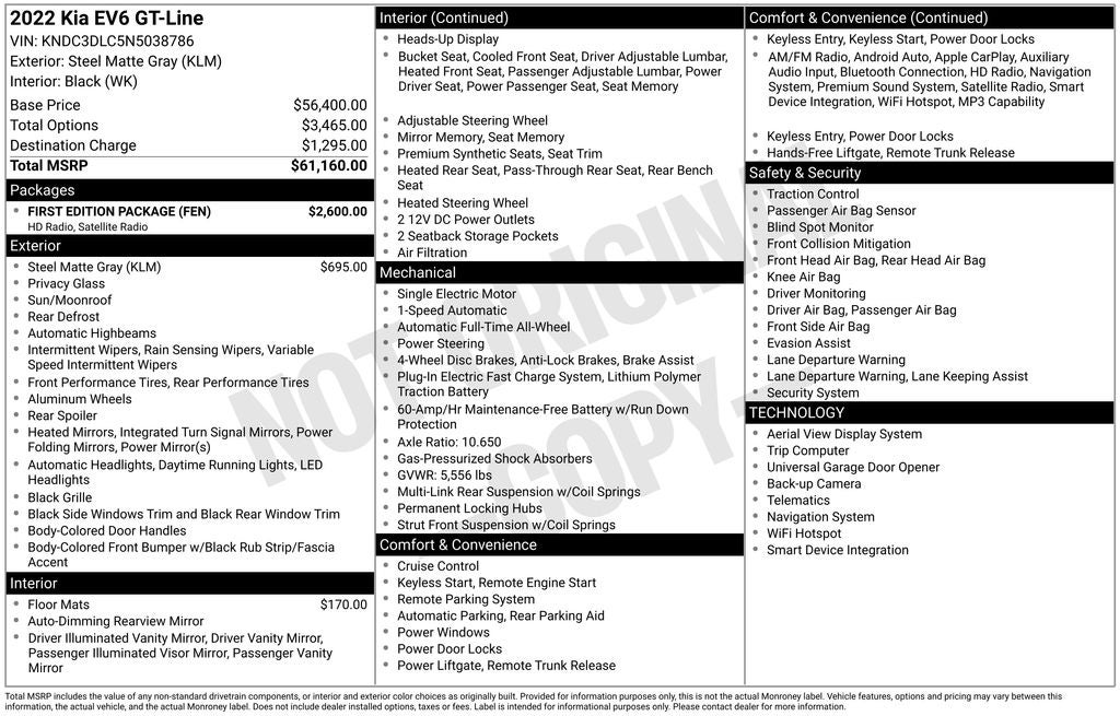 2022 Kia EV6 GT-Line