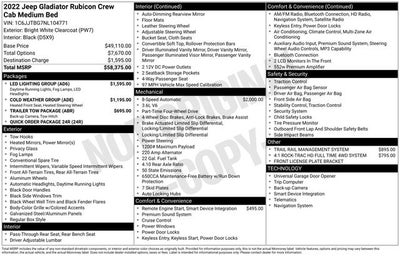 2022 Jeep Gladiator Rubicon