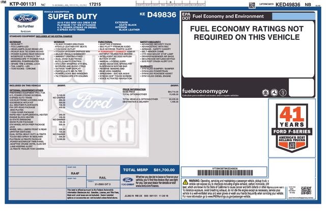 2019 Ford F-350SD Platinum